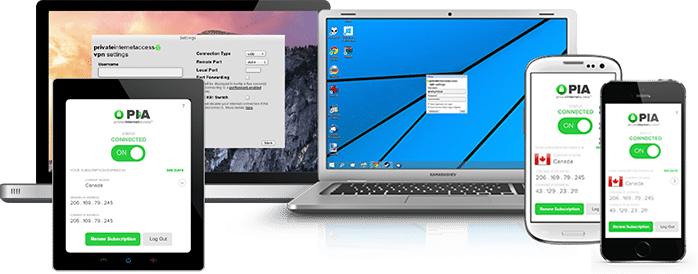 Private internet access devices